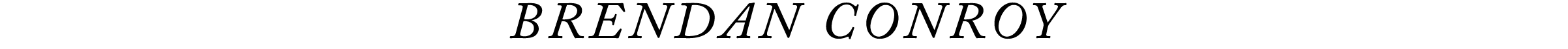 Brendan Conroy 